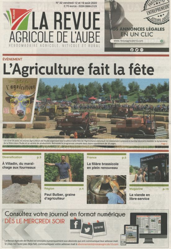 REVUE AGRICOLE DE L’AUBE (LA)