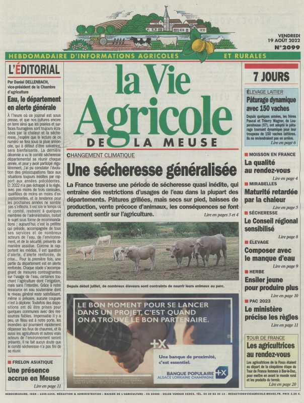 VIE AGRICOLE DE LA MEUSE