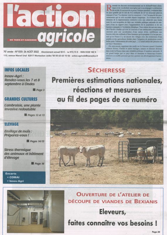 ACTION AGRICOLE DE TARN ET GARONNE