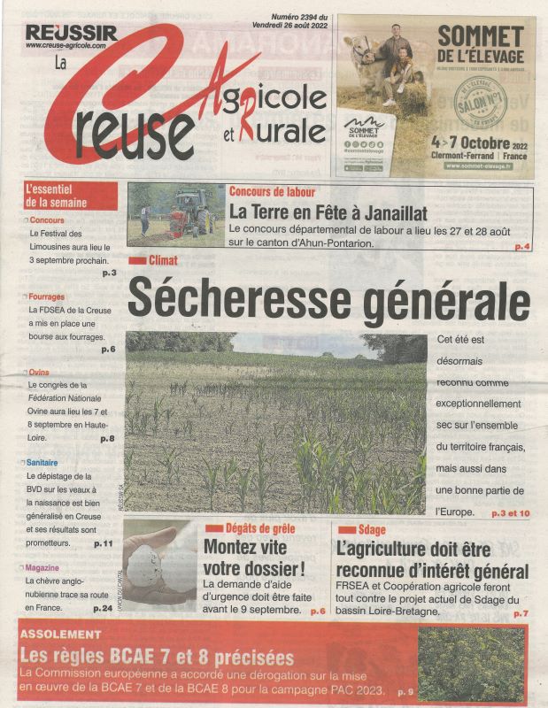 CREUSE AGRICOLE ET RURALE (LA)