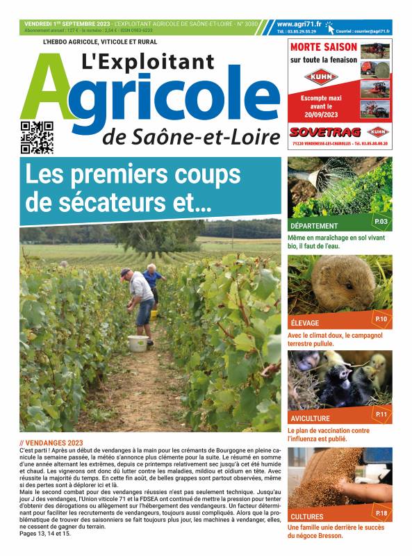 EXPLOITANT AGRICOLE DE SAONE ET LOIRE